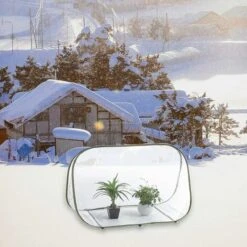 SUPERMARKET Mini Serre De Jardin En Plastique, Serre De Jardin PVC Transparent, Housse D'hivernage Protection, Terrasse Serre Pour Tomate Balcon, Plantez Herbes Fleurs Intérieur Et Extérieur 52cm×62cm×90cm,une Pièce，Superma -France Serre de jardin Soldes 2022 53315053 4
