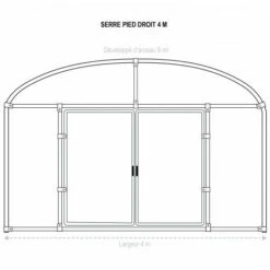 ATOUT LOISIR Serre Tunnel Deschamps Pieds Droits Larg 4 M Pas à 1.50 M, L 4.50 M, Type 200 Microns Incolore Plasticlair , Façade Pas De Façade Ni De Porte, Support De Culture Oui 10 ATOUT LOISIR Serre Tunnel Deschamps Pieds Droits Larg 4 M Pas à 1.50 M, L 4.50 M, Type 200 Microns Incolore Plasticlair , Façade Pas De Façade Ni De Porte, Support De Culture Oui -France Serre de jardin Soldes 2022 53327163 4
