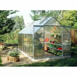 HALLS Serre Polycarbonate Magnum 148 - 11.50 M², Couleur Noir, Base Sans Base - Noir 9 HALLS Serre Polycarbonate Magnum 148 - 11.50 M², Couleur Noir, Base Sans Base - Noir -France Serre de jardin Soldes 2022 53451320 3