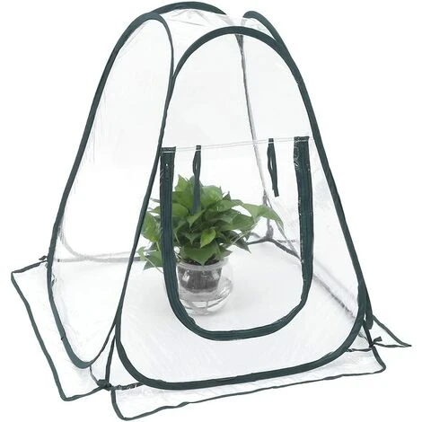 BARES Portable Serre Tente Mini Jardin Imperméable Plantes Et Fleurs Couverture Tente Transparent PVC À Effet De Serre 3 BARES Portable Serre Tente Mini Jardin Imperméable Plantes Et Fleurs Couverture Tente Transparent PVC À Effet De Serre