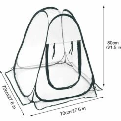 BARES Portable Serre Tente Mini Jardin Imperméable Plantes Et Fleurs Couverture Tente Transparent PVC À Effet De Serre 9 BARES Portable Serre Tente Mini Jardin Imperméable Plantes Et Fleurs Couverture Tente Transparent PVC À Effet De Serre -France Serre de jardin Soldes 2022 53560675 3