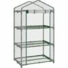 Outsunny Serre De Jardin Balcon étagère Serre 3 Niveaux Dim. 69L X 49l X 125H Cm Métal Thermolaqué Vert PVC Haute Densité Transparent - Vert -France Serre de jardin Soldes 2022 53591961 1