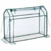 Relaxdays Serre De Jardin Avec Bâche En PVC, Porte Enroulable, HxLxP : 92x124x42 Cm, Système D'emboîtement, Transparente -France Serre de jardin Soldes 2022 53753486 1