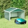 LANGRAY Abri Tondeuse Robot De Jardin 92x97x63 Cm Acier Galvanisé Vert Maison & Jardin -France Serre de jardin Soldes 2022 53826570 1