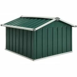 LANGRAY Abri Tondeuse Robot De Jardin 92x97x63 Cm Acier Galvanisé Vert Maison & Jardin -France Serre de jardin Soldes 2022 53826570 4