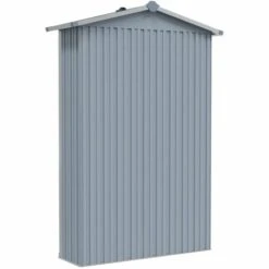 LANGRAY Abri De Jardin Gris 107,5x46x183 Cm Acier Galvanisé Maison & Jardin -France Serre de jardin Soldes 2022 53826583 4