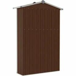 LANGRAY Abri De Jardin Marron 107,5x46x183 Cm Acier Galvanisé Maison & Jardin -France Serre de jardin Soldes 2022 53826586 4