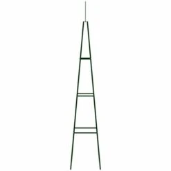 LANGRAY Supports Plantes Grimpantes 2 Pcs Vert Foncé 35x35x195 Cm Fer Maison & Jardin -France Serre de jardin Soldes 2022 53826630 3