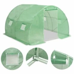 LANGRAY Serre 9 M² 300x300x200 Cm Maison & Jardin -France Serre de jardin Soldes 2022 53826719 5