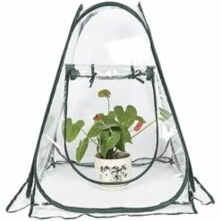 DECKON Mini Serre Pop Up Grow House, Couverture De Serre Intérieure Extérieure En PVC, Petit Abri De Fleurs De Jardin Portable - 70 X 70 X 80 Cm -France Serre de jardin Soldes 2022 53921514 2