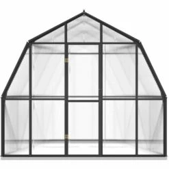 VidaXL Serre Avec Cadre De Base Anthracite 6,66 M² Aluminium - Anthracite -France Serre de jardin Soldes 2022 54342521 3