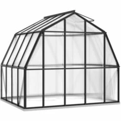VidaXL Serre Avec Cadre De Base Anthracite 6,66 M² Aluminium - Anthracite -France Serre de jardin Soldes 2022 54342521 4
