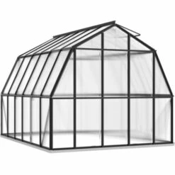 VidaXL Serre Avec Cadre De Base Anthracite 9,98 M² Aluminium - Anthracite -France Serre de jardin Soldes 2022 54342522 4