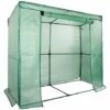 FLOORDIREKT Serre Botanique Environ 1,6 M² 200x78x170 Cm - Vert -France Serre de jardin Soldes 2022 54638232 1