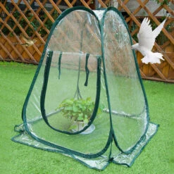 Mini Pop Up Serre,Triomphe Serre De Jardin Balcon, Mini-Tente De Serre, Serres De Culture En PVC De Intérieur Ou Extérieur, Tente Fleur Abri Pour Plantes De Jardin 70 X 70 X 80 Cm -France Serre de jardin Soldes 2022 54678088 5