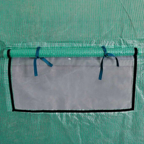 VidaXL Serre Portable Cadre En Acier 18 M² - Vert 6 VidaXL Serre Portable Cadre En Acier 18 M² - Vert – Image 4