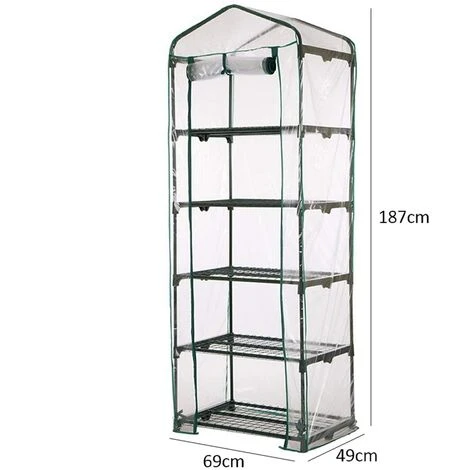 SUPERMARKET PVC Couvercle, Serre De Jardin, Avec Bâche Amovible Balcon Terrasse Tente, Étanche Et Anti-UV, Pour Faire Pousser Et Protéger Plantes (Non Compris Le Support En Fer),Superma,vert 4 SUPERMARKET PVC Couvercle, Serre De Jardin, Avec Bâche Amovible Balcon Terrasse Tente, Étanche Et Anti-UV, Pour Faire Pousser Et Protéger Plantes (Non Compris Le Support En Fer),Superma,vert – Image 2