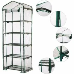 SUPERMARKET PVC Couvercle, Serre De Jardin, Avec Bâche Amovible Balcon Terrasse Tente, Étanche Et Anti-UV, Pour Faire Pousser Et Protéger Plantes (Non Compris Le Support En Fer),Superma,vert 11 SUPERMARKET PVC Couvercle, Serre De Jardin, Avec Bâche Amovible Balcon Terrasse Tente, Étanche Et Anti-UV, Pour Faire Pousser Et Protéger Plantes (Non Compris Le Support En Fer),Superma,vert -France Serre de jardin Soldes 2022 54902115 5
