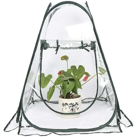 ZHUOXUAN Mini Serre Pop Up Grow House, Couverture De Serre Intérieure Extérieure En PVC, Petit Abri De Fleurs De Jardin Portable - 70 X 70 X 80 Cm 4 ZHUOXUAN Mini Serre Pop Up Grow House, Couverture De Serre Intérieure Extérieure En PVC, Petit Abri De Fleurs De Jardin Portable - 70 X 70 X 80 Cm – Image 2