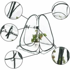 ZHUOXUAN Mini Serre Pop Up Grow House, Couverture De Serre Intérieure Extérieure En PVC, Petit Abri De Fleurs De Jardin Portable - 70 X 70 X 80 Cm 9 ZHUOXUAN Mini Serre Pop Up Grow House, Couverture De Serre Intérieure Extérieure En PVC, Petit Abri De Fleurs De Jardin Portable - 70 X 70 X 80 Cm -France Serre de jardin Soldes 2022 55313460 3