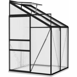 INLIFE Serre Anthracite Aluminium 2,7 M³ -France Serre de jardin Soldes 2022 55641150 3