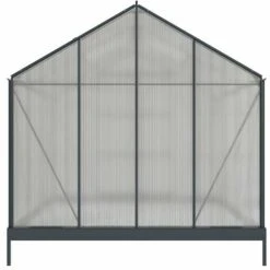 VENTE-UNIQUE.COM Serre De Jardin En Polycarbonate De 5,9 M² Avec Embase - Anthracite - ANISSA - Gris Anthracite -France Serre de jardin Soldes 2022 55881389 5