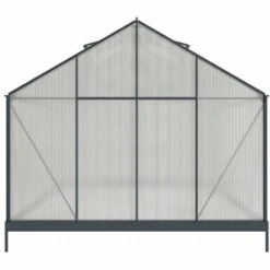 VENTE-UNIQUE.COM Serre De Jardin En Polycarbonate De 13 M² Avec Embase - Anthracite - KALIDA - Gris Anthracite -France Serre de jardin Soldes 2022 55882572 5