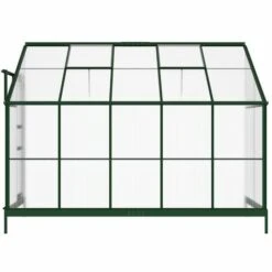 VENTE-UNIQUE.COM Serre De Jardin Adossée En Polycarbonate De 3,7 M² Avec Embase - Vert - CALICE II - Vert Sapin 10 VENTE-UNIQUE.COM Serre De Jardin Adossée En Polycarbonate De 3,7 M² Avec Embase - Vert - CALICE II - Vert Sapin -France Serre de jardin Soldes 2022 55883123 4