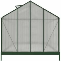 VENTE-UNIQUE.COM Serre De Jardin En Polycarbonate De 9 M² Avec Embase - Vert - COROLLE II - Vert Sapin -France Serre de jardin Soldes 2022 55883128 5