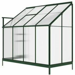 VENTE-UNIQUE.COM Serre De Jardin Adossée En Polycarbonate De 2,9m² Avec Embase - Vert - ZENAIS - Vert Sapin 11 VENTE-UNIQUE.COM Serre De Jardin Adossée En Polycarbonate De 2,9m² Avec Embase - Vert - ZENAIS - Vert Sapin -France Serre de jardin Soldes 2022 55884621 5