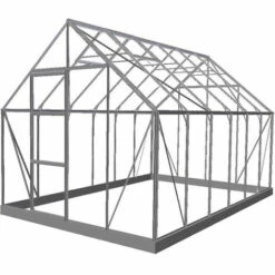 ATOUT LOISIR Serre De Jardin En Verre Trempé De 9.9m², Couleur Vert, Base Sans Base - Vert