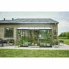 HALLS Serre Adossée Polycarbonate 6 Mm Et Verre Trempé 3 Mm Surface Qube Lean-to 7.10 M², Base Sans Base - Noir -France Serre de jardin Soldes 2022 56364374 1