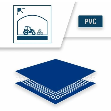 TECPLAST Bâche Tunnel Agricole 2x3 M Ignifugée M2 680TU2 Bleue - Qualité 15 Ans - Bâche étanche Anti-Chaleur - Made In France - Bleue 6 TECPLAST Bâche Tunnel Agricole 2x3 M Ignifugée M2 680TU2 Bleue - Qualité 15 Ans - Bâche étanche Anti-Chaleur - Made In France - Bleue – Image 4