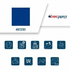 TECPLAST Bâche Tunnel Agricole 2x3 M 680TU Bleue - Qualité 10 Ans - Bâche étanche Pour Tunnel De Stockage - Made In France - Bleue -France Serre de jardin Soldes 2022 56364423 3