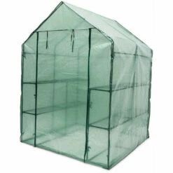 HELLOSHOP26 Serre De Jardin Métal 140 X 190 X 140 Cm 2 M2 Jardinage Plante - Métal