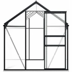 INLIFE Serre Avec Cadre De Base Anthracite Aluminium 5,89 M² -France Serre de jardin Soldes 2022 56630669 3