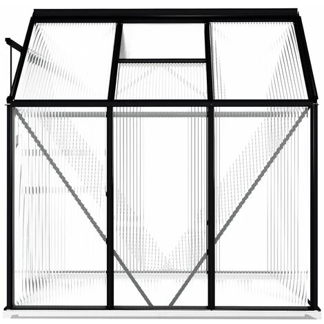 NOVA Greenhouse Avec Cadre D'aluminium Anthracite De Base Dans Différentes Tailles Serre Avec Cadre De Base Anthracite Aluminium 3,61 M² Taille : 3.61 M² 7 NOVA Greenhouse Avec Cadre D'aluminium Anthracite De Base Dans Différentes Tailles Serre Avec Cadre De Base Anthracite Aluminium 3,61 M² Taille : 3.61 M² – Image 5