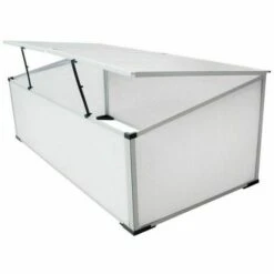 NOVA Mini Serra Balcon Balcon De La Terrasse En Aluminium Et Des Ouvertures En Polycarbonate 2 Serre Froide à 2 Couvercles 110x55x41 Cm