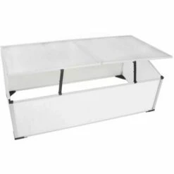 NOVA Mini Serra Balcon Balcon De La Terrasse En Aluminium Et Des Ouvertures En Polycarbonate 2 Serre Froide à 2 Couvercles 110x55x41 Cm -France Serre de jardin Soldes 2022 57098273 4