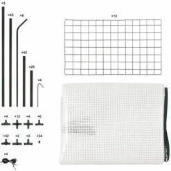 WOLTU Serre De Jardin PE. Serre Pour Légumes Avec Porte. Blanc. 143x215x195cm -France Serre de jardin Soldes 2022 57122753 4