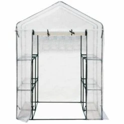 MACARON Serre De Jardin Serre Tomates Étagères Tunnel Tente Plantes Hxlxp: 190x143x143cm, Transparent Film De Serre à Capot Transparent PEPVC Sans Cadre LO-Ron 9 MACARON Serre De Jardin Serre Tomates Étagères Tunnel Tente Plantes Hxlxp: 190x143x143cm, Transparent Film De Serre à Capot Transparent PEPVC Sans Cadre LO-Ron -France Serre de jardin Soldes 2022 57139640 3