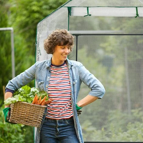 MACARON Serre De Jardin Serre Tomates Étagères Tunnel Tente Plantes Hxlxp: 190x143x143cm, Transparent Film De Serre à Capot Transparent PEPVC Sans Cadre LO-Ron 7 MACARON Serre De Jardin Serre Tomates Étagères Tunnel Tente Plantes Hxlxp: 190x143x143cm, Transparent Film De Serre à Capot Transparent PEPVC Sans Cadre LO-Ron – Image 5