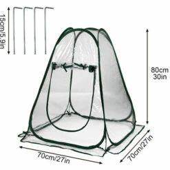 MACARON Mini Pop Up Serre, Serre De Jardin Balcon, Mini-Tente De Serre, Serres De Culture En PVC De Intérieur Ou Extérieur, Tente Fleur Abri Pour Plantes De Jardin 70 X 70 X 80 Cm LO-Ron -France Serre de jardin Soldes 2022 57139690 2
