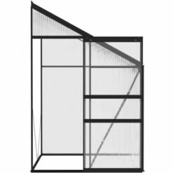 Topdeal Serre Anthracite Aluminium 2,59 M³ FF312044_FR -France Serre de jardin Soldes 2022 57333232 5