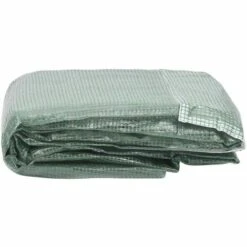 TRUE DEAL Couverture De Remplacement De Serre (24 M²) 400x600x200 Cm Vert -France Serre de jardin Soldes 2022 57829159 3