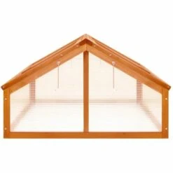 TRUE DEAL Serre Marron 114x80x50 Cm Bois De Sapin -France Serre de jardin Soldes 2022 57845331 4