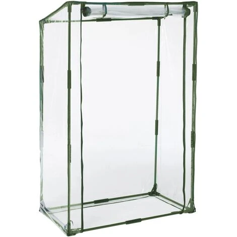 INLIFE Nature Serre à Tomates Avec Fermeture éclair Et Attaches Serre De Jardin PVC 100x50x150 Cm 4 INLIFE Nature Serre à Tomates Avec Fermeture éclair Et Attaches Serre De Jardin PVC 100x50x150 Cm – Image 2