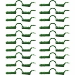 CHANCEY Lot De 20 Clips Tunnels Pour Filet D'ombrage De Cadre De Serre,SEMAket Clips De Protection Pour Tuyau, Couverture Givrée, Cadre De Tuyau, Connecteur De Film