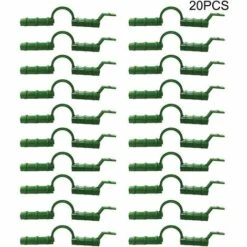 CHANCEY Lot De 20 Clips Tunnels Pour Filet D'ombrage De Cadre De Serre,SEMAket Clips De Protection Pour Tuyau, Couverture Givrée, Cadre De Tuyau, Connecteur De Film -France Serre de jardin Soldes 2022 58534746 3