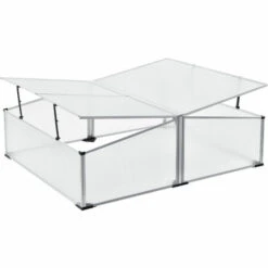 NOVA Greenhouse De Balcon Pour Plantes 120x100x30 / 40 Cm Toit Avec Ouverture Papillon